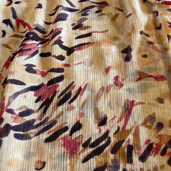 Old Navy Multicolored Off the Shoulder Flutter Sleeve Blouse size XXL Tall - Picture 9 of 9